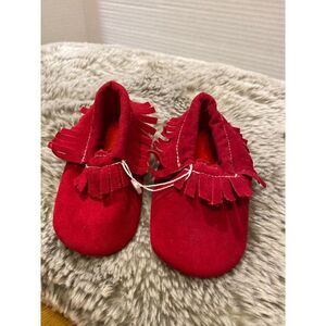 Baby Moccasins - Red, Unisex, 6-12 months
